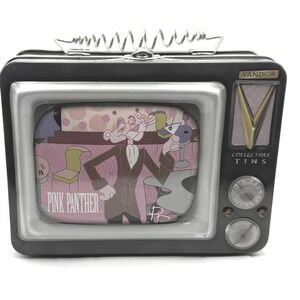 Vandor Pink Panther TV Tin Lunch Box Excellent Retro Collectible Television